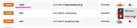 Cloudflare dns feed