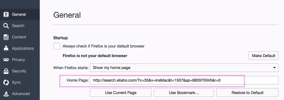 Eliaho firefox